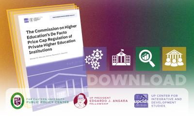 The Commission on Higher Education’s De Facto Price Cap Regulation of Private Higher Education Institutions